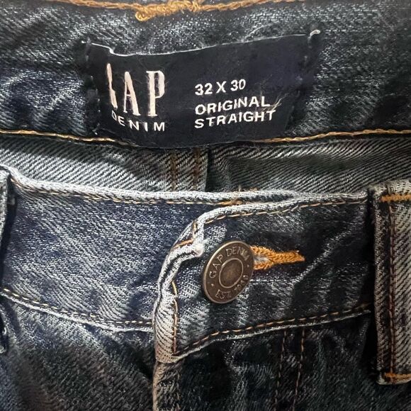 NWT Gap Mens original‎ straight leg relaxed through hip & thigh size 32x30 - Picture 9 of 13